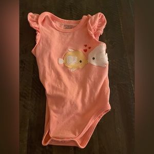 Pink fish onesie